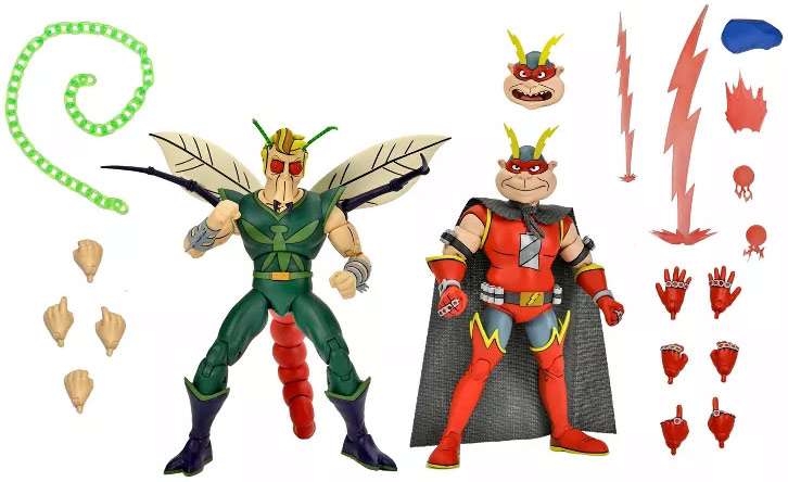 NECA Teenage Mutant Ninja Turtles Bugman & Electrozapper Exclusive Action Figure 2-Pack