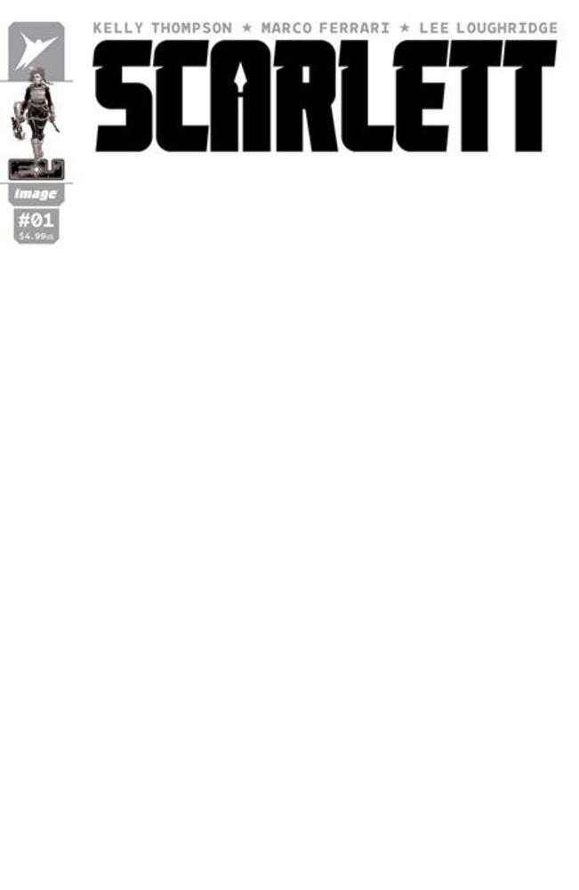 Scarlett #1 (Of 5) Cover H Blank Sketch Variant