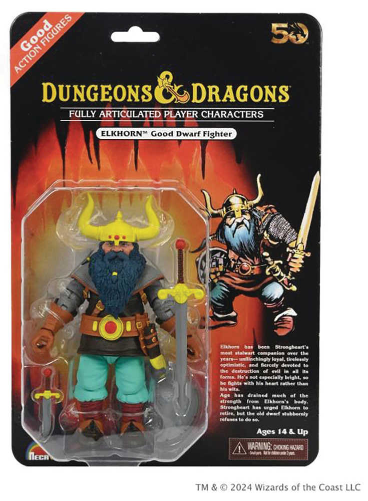Dungeons & Dragons  50th Anniversary Elkhorn On Blister Card 7in Action Figure