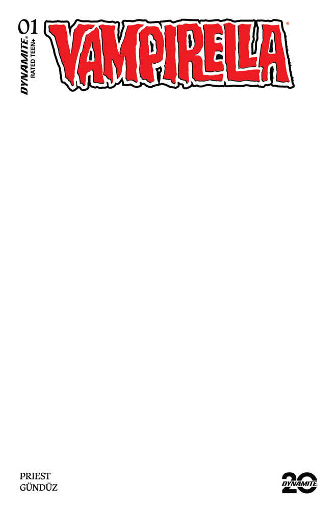 Vampirella (2025) #1 Cover H Blank Authentix