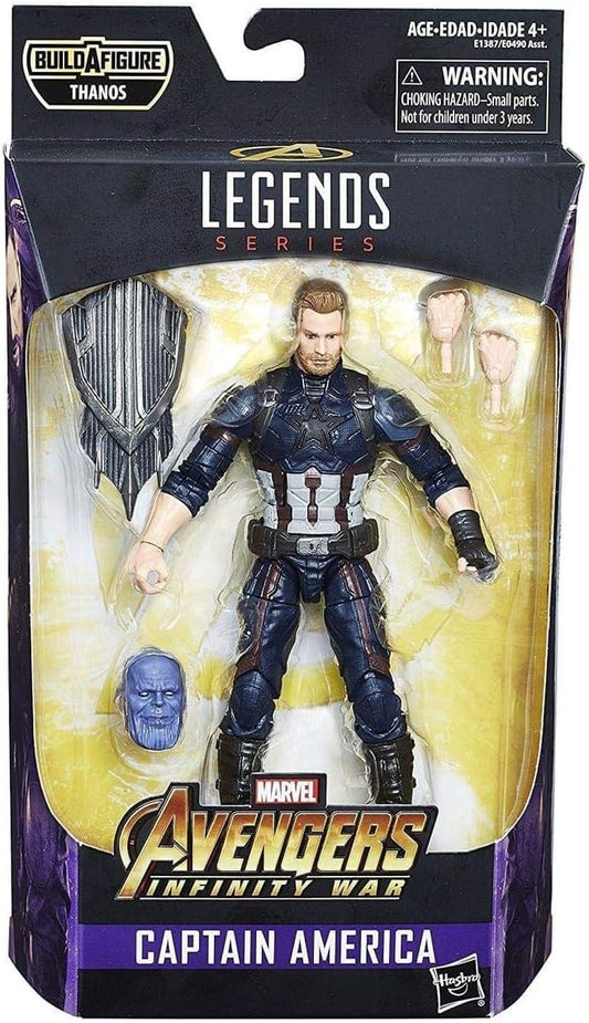 Marvel Legends Series Avengers Infinity War 6-inch Captain America Thanos Build a figure