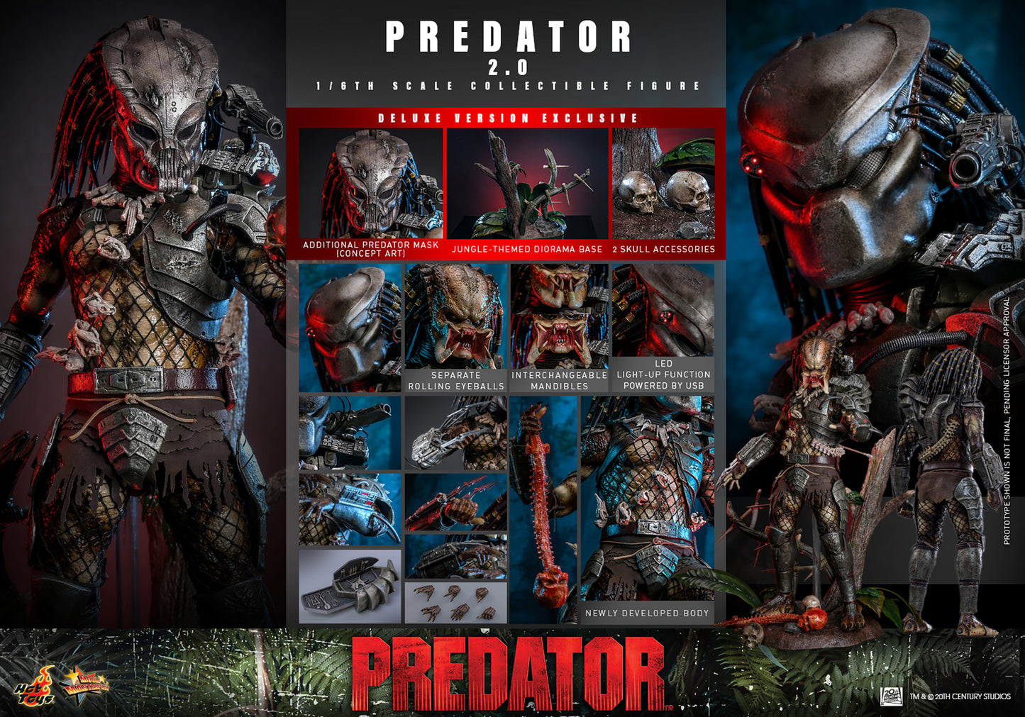(Pre-Order) Predator (2.0) Deluxe Version 1:6 Scale (HOT TOYS)