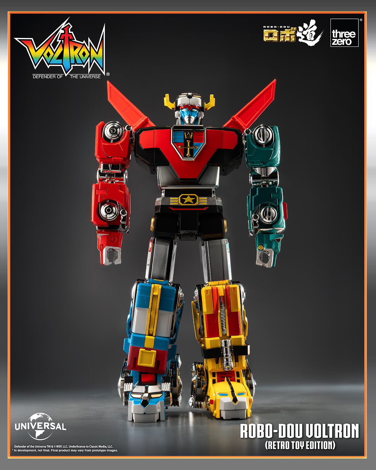 (Pre-Order) ROBO-DOU Voltron (Retro Toy Edition) THREEZERO