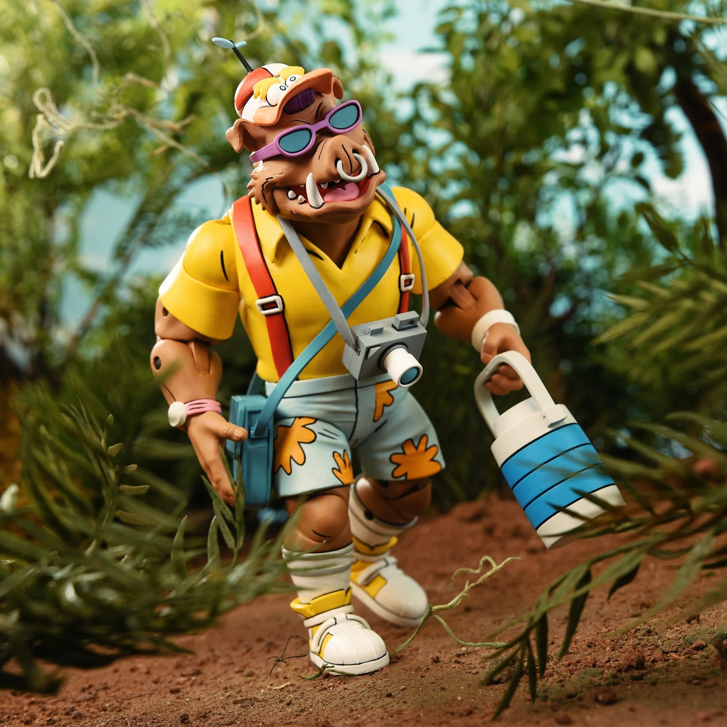 TEENAGE MUTANT NINJA TURTLES (CARTOON) - VACATION BEBOP AND ROCKSTEADY 7" SCALE ACTION FIGURE 2-PACK