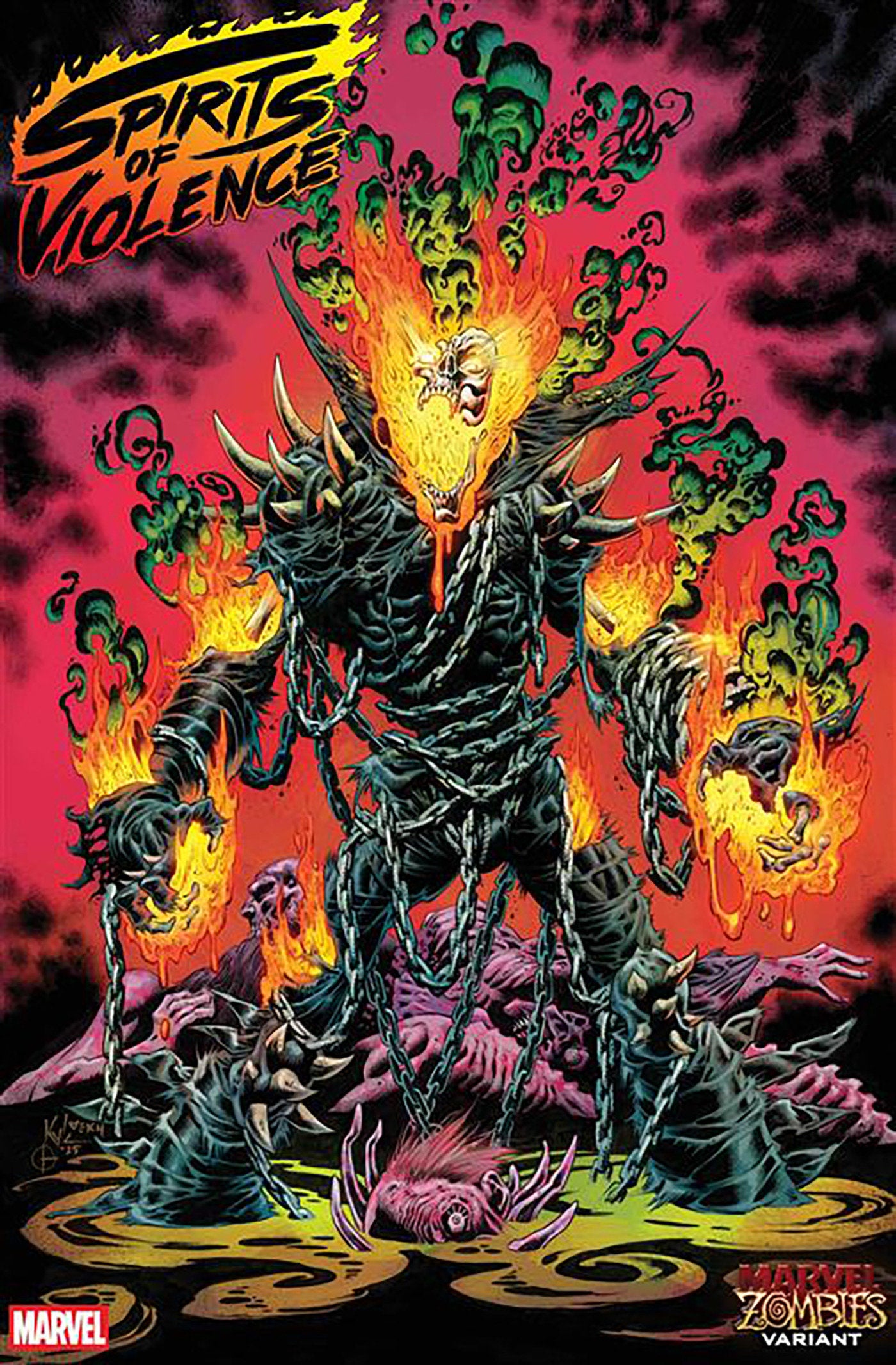 Spirits Of Violence #1 Kyle Hotz Marvel Zombies Variant – Rocket