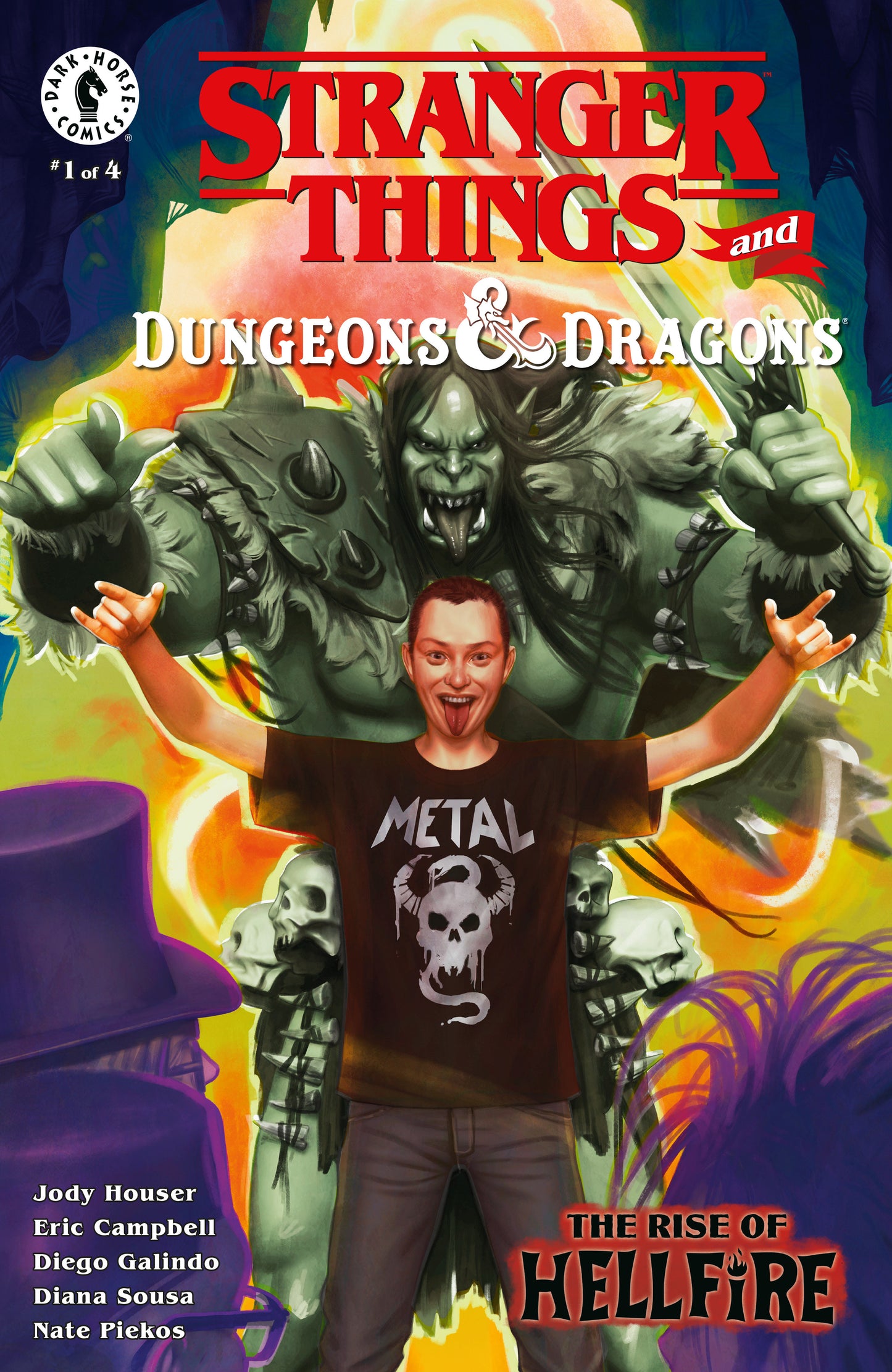 Stranger Things Dungeons & Dragons Rise Of Hellfire #1 Cover C Pueblar