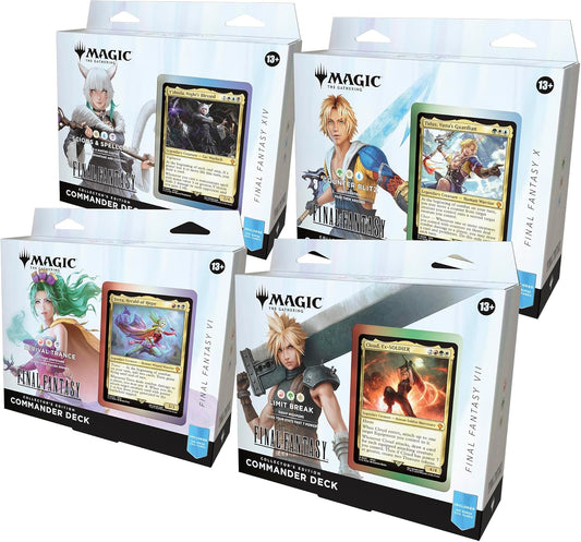 Magic The Gathering - Final Fantasy Collector’s Edition Commander Deck Bundle (Includes All 4 Surge Foil Decks)