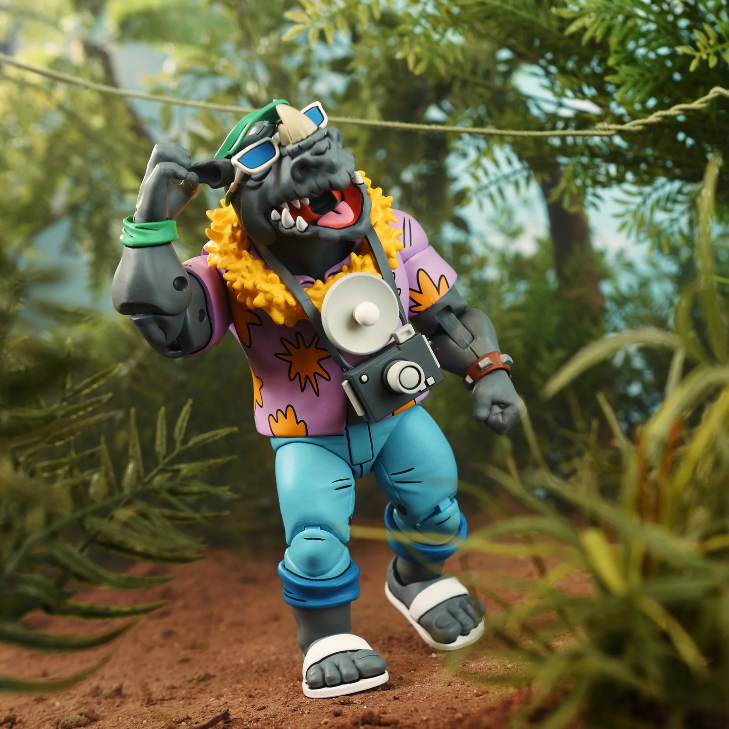 TEENAGE MUTANT NINJA TURTLES (CARTOON) - VACATION BEBOP AND ROCKSTEADY 7" SCALE ACTION FIGURE 2-PACK