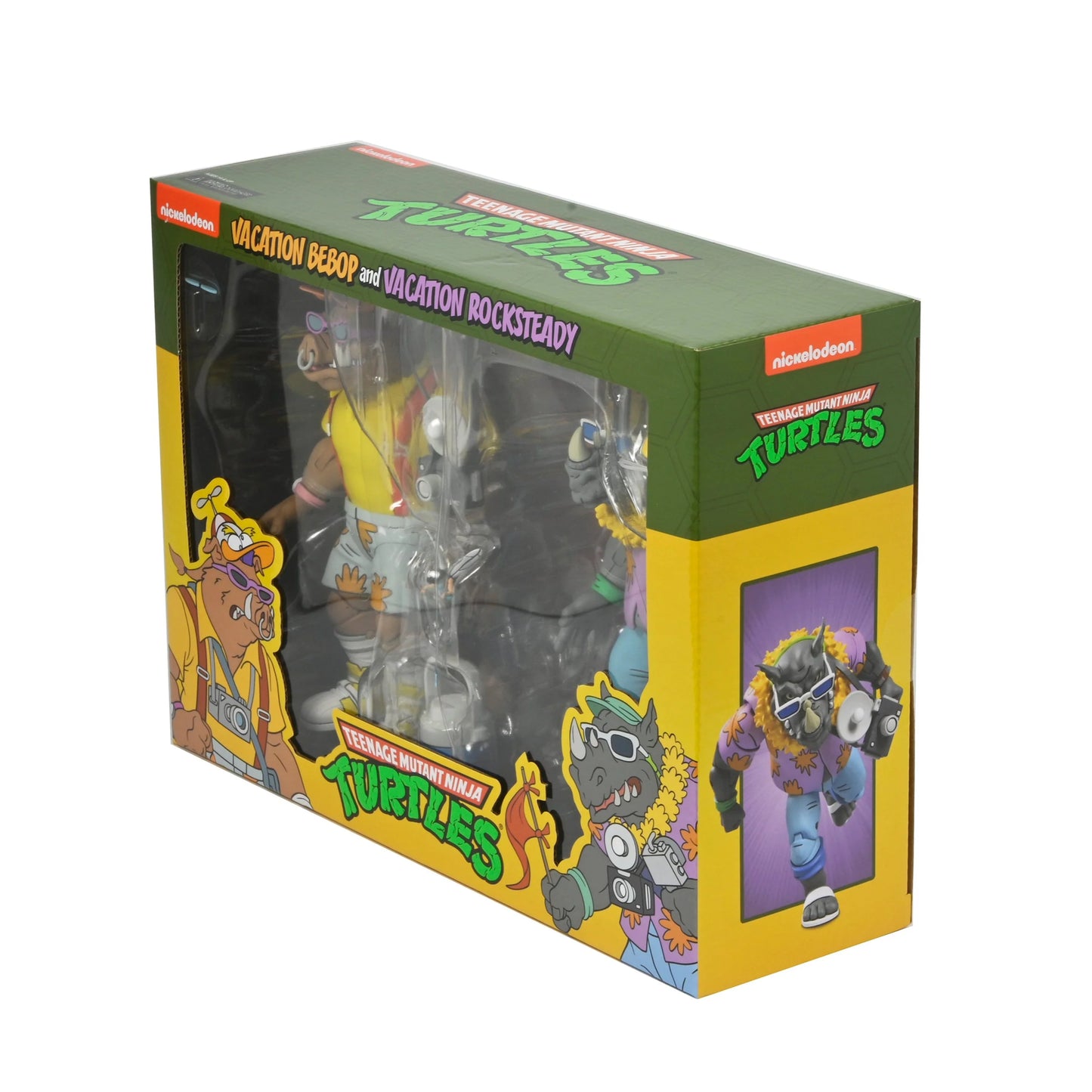 TEENAGE MUTANT NINJA TURTLES (CARTOON) - VACATION BEBOP AND ROCKSTEADY 7" SCALE ACTION FIGURE 2-PACK
