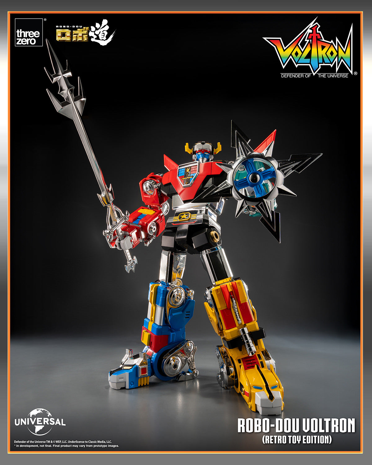 (Pre-Order) ROBO-DOU Voltron (Retro Toy Edition) THREEZERO