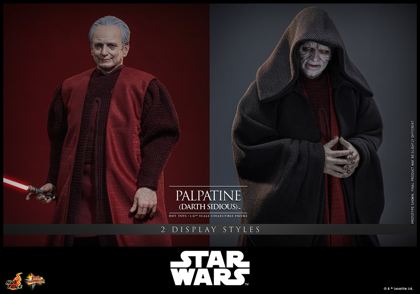 (Pre-Order) Palpatine (Darth Sidious) 1:6 Figure Hot Toy