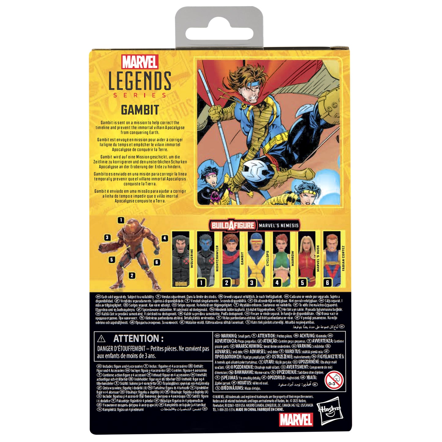 MARVEL LEGENDS 6IN X-MEN AGE OF APOCALYPSE GAMBIT AF