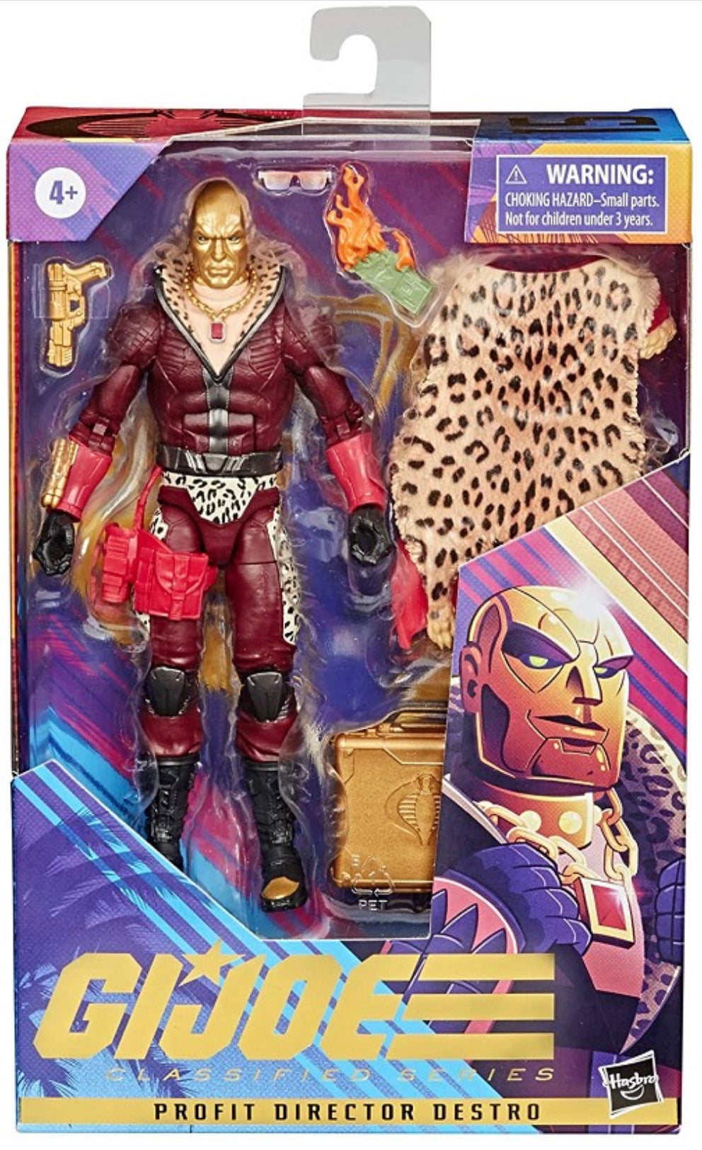 G.I. Joe Classified Series Profit Director Destro Action Figure 15 Premium Toy Multiple Accessories 6 in. with Custom Package Art