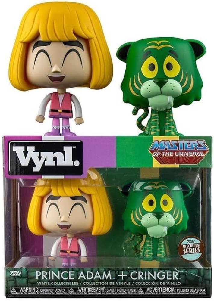 Funko Vynl Masters of The Universe Prince Adam and Cringer