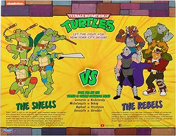 Teenage Mutant Ninja Turtles TMNT Classics Leonardo vs. Rocksteady Action Figure 2-Pack