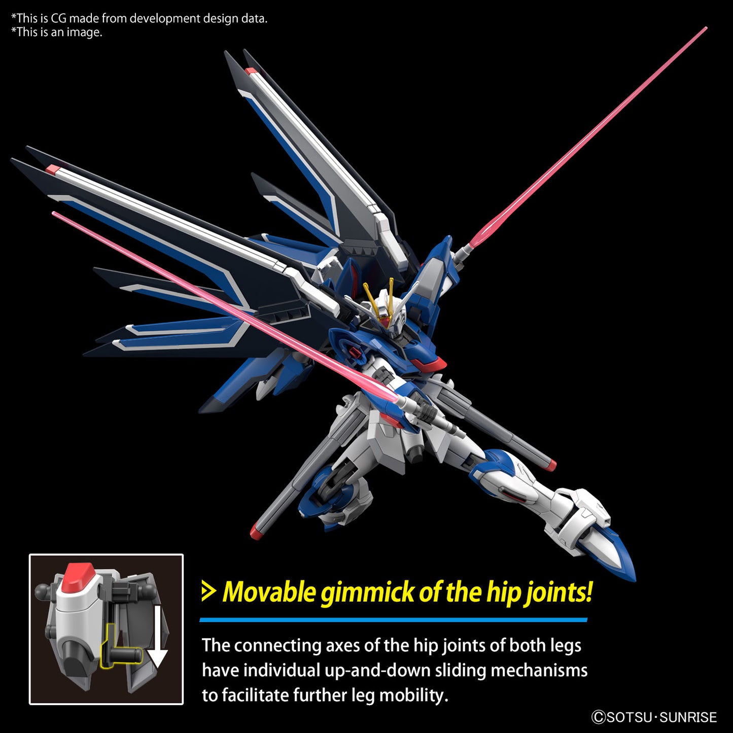 Gundam Seed Freedom 243 Rising Freedom Gundam Hg 1/144 Kit