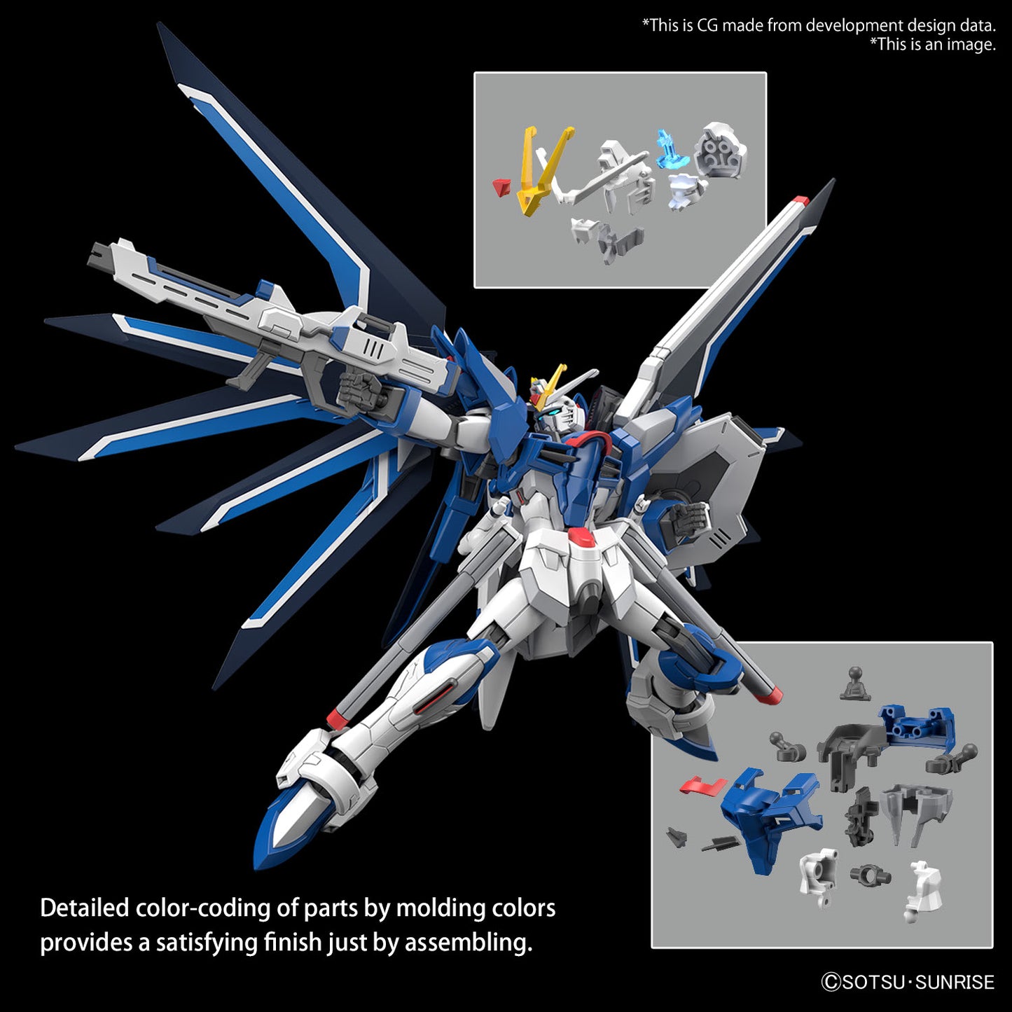 Gundam Seed Freedom 243 Rising Freedom Gundam Hg 1/144 Kit