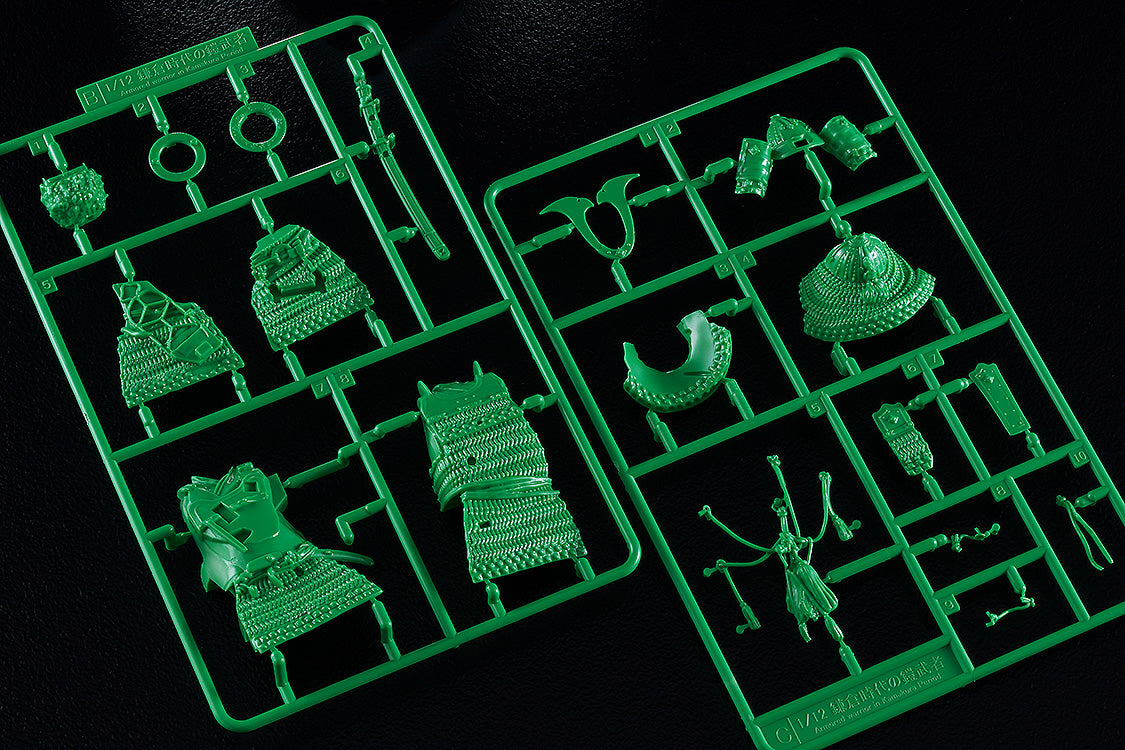 Plamax Kamakura Period Armored Warrior 1/12 Model Kit Green Edition