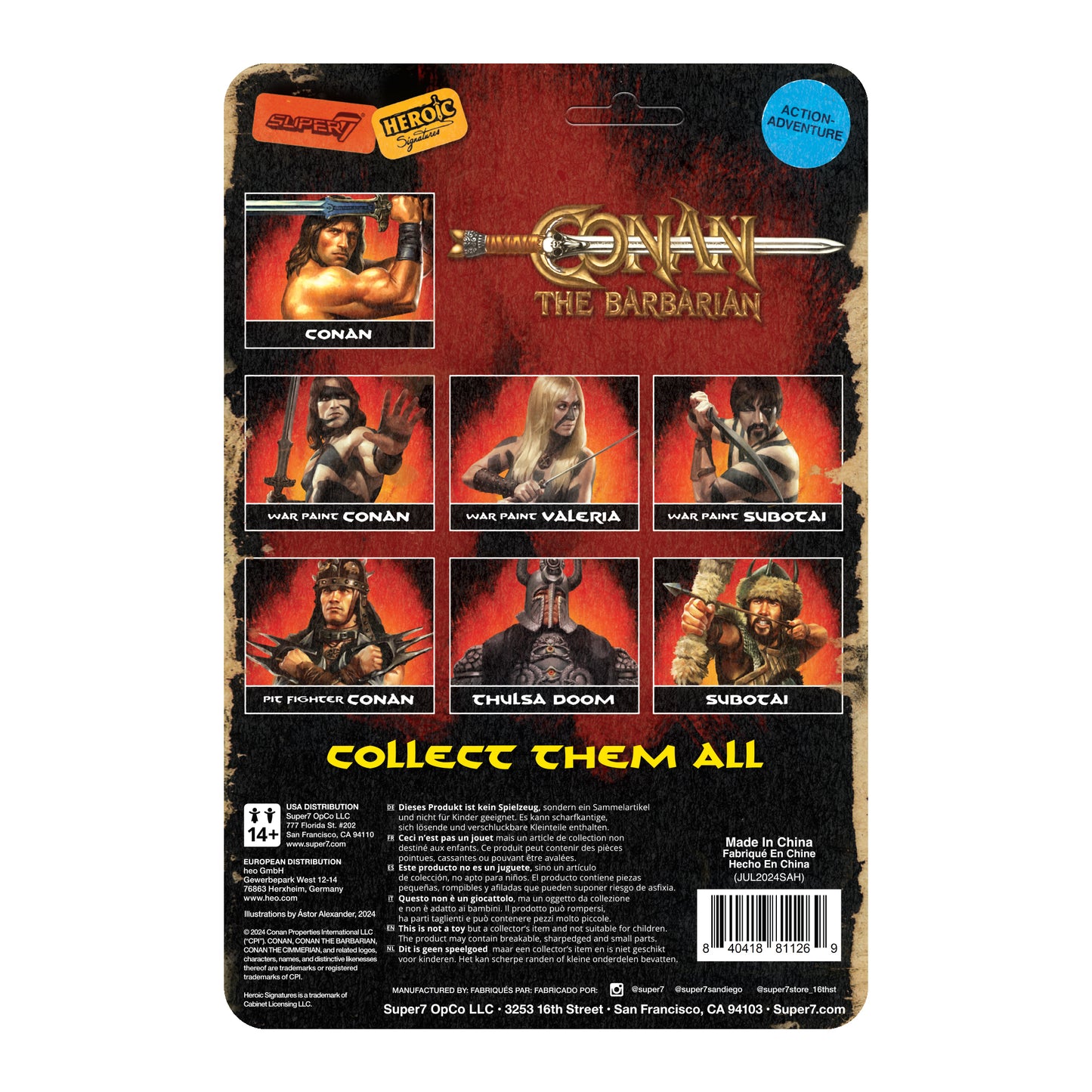 Conan The Barbarian Reaction Conan Resurrected Action Figure