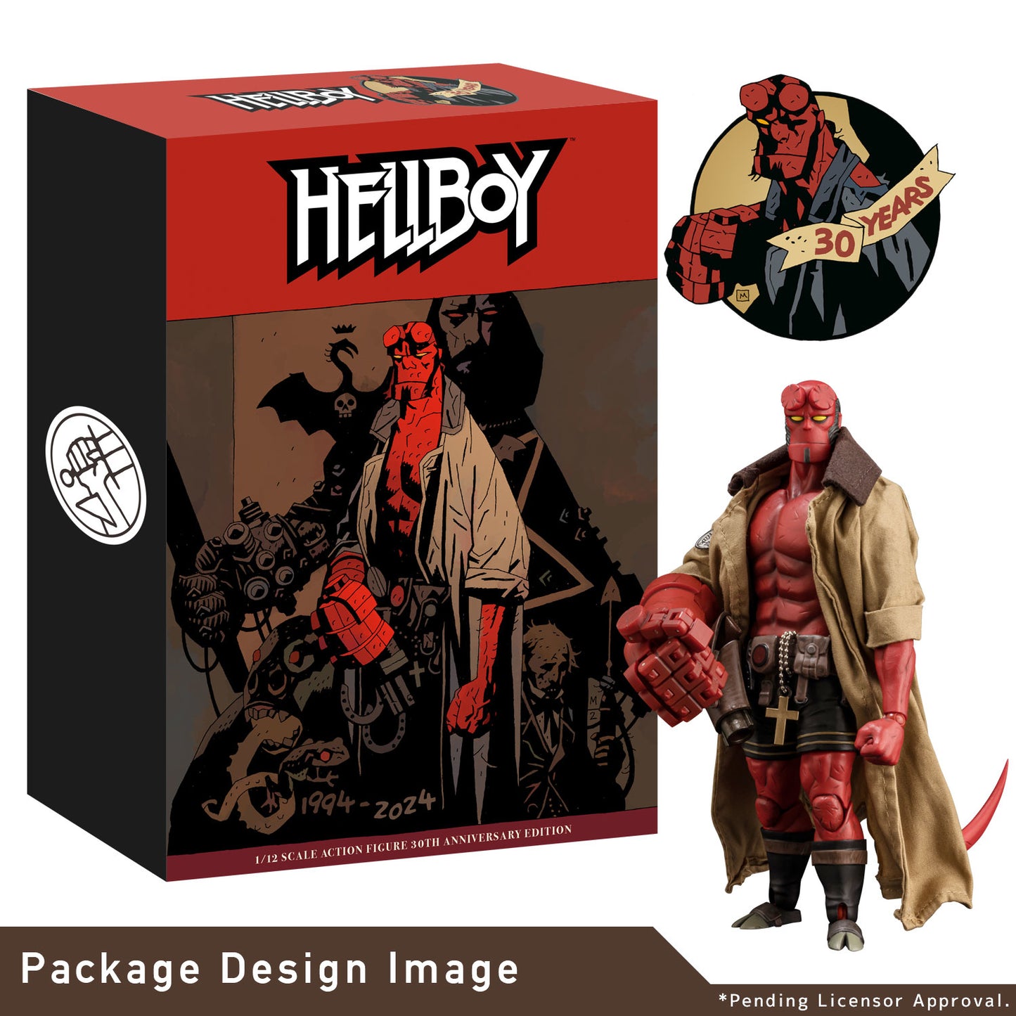 Hellboy 30th Anniversary 1/12 Scale Action Figure