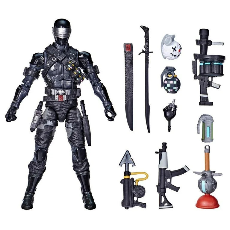 Fortnite x G.I. Joe Collab Snake Eyes: Zero Point Edition Action Figure (10.12")