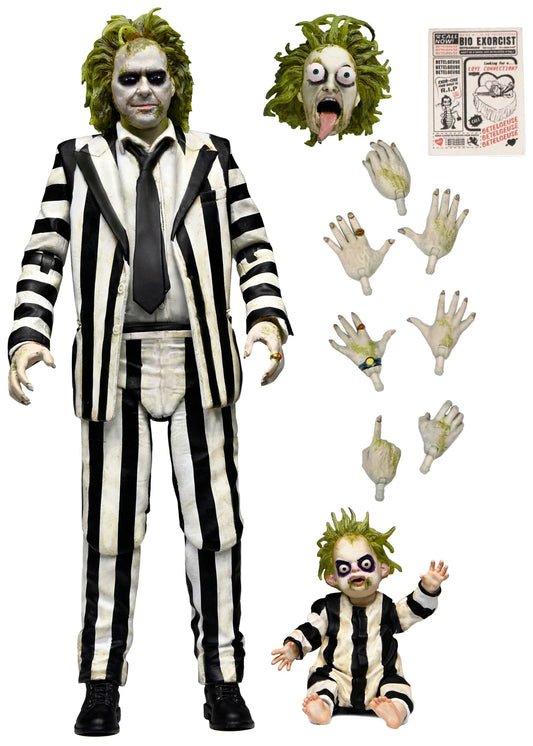 BEETLEJUICE BEETLEJUICE - ULTIMATE STRIPED SUIT BEETLEJUICE 7" SCALE ACTION FIGURE