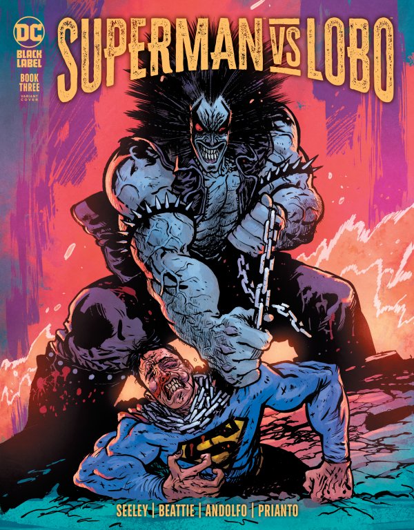 Superman Vs Lobo #3 Cover B Daniel Warren Johnson Variant