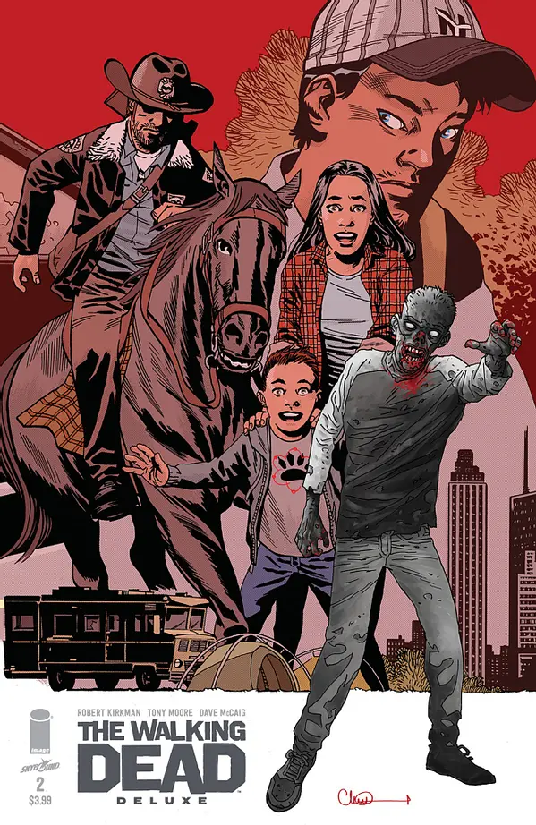 The Walking Dead Deluxe #2 Cover C Charlie Adlard Connecting Variant