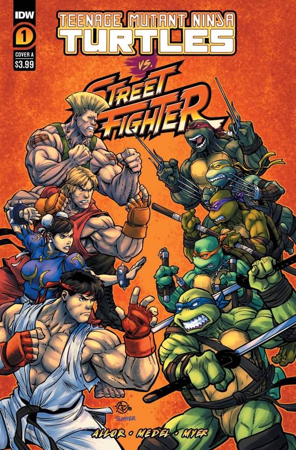 Teenage Mutant Ninja Turtles vs. Street Fighter #1 Cover A Medel, Meyer