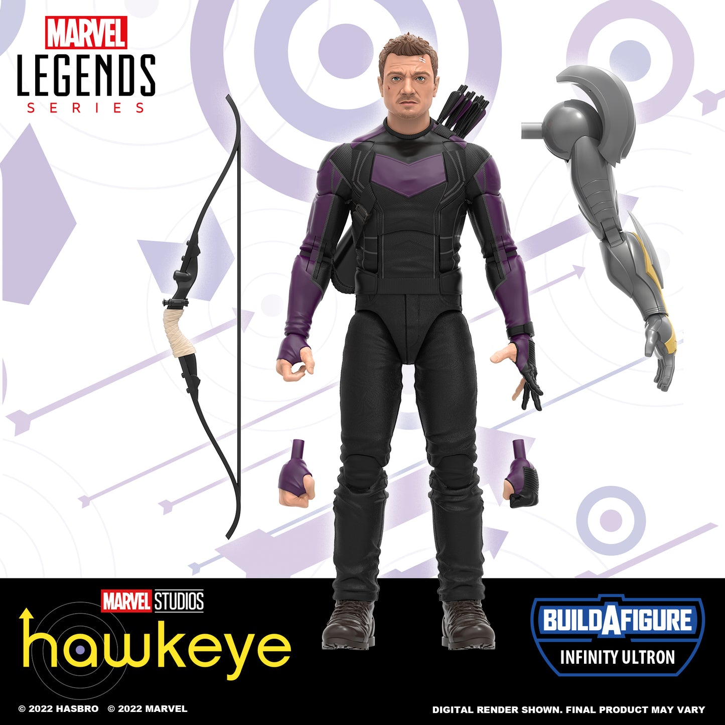 MARVEL DISNEY PLUS LEGENDS HAWKEYE 6IN AF