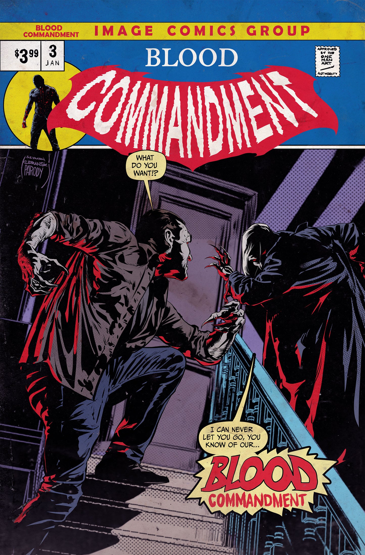 Blood Commandment #3 (Of 4) Cover C Szymon Kudranski Homage Variant