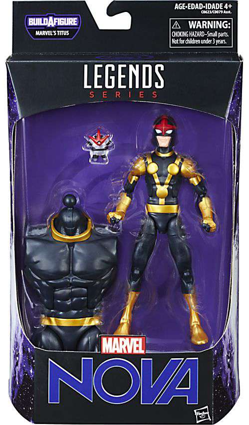 Guardians of the Galaxy Vol. 2 Marvel Legends Titus Series Sam Alexander Nova Action Figure