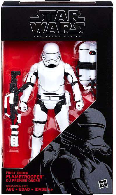 Star Wars The Force Awakens Black Series First Order Flametrooper Action Figure