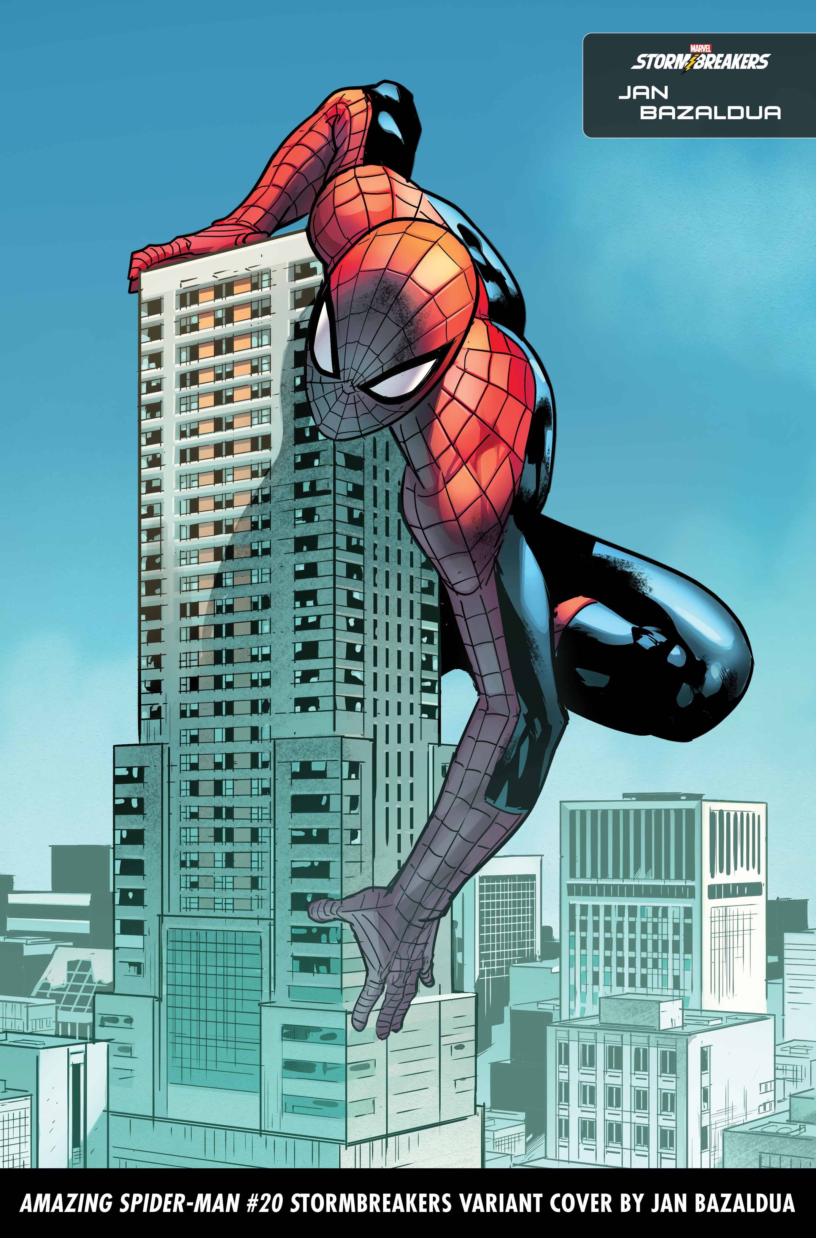 AMAZING SPIDER-MAN #20 BAZALDUA STORMBREAKERS VAR – Rocket Comics