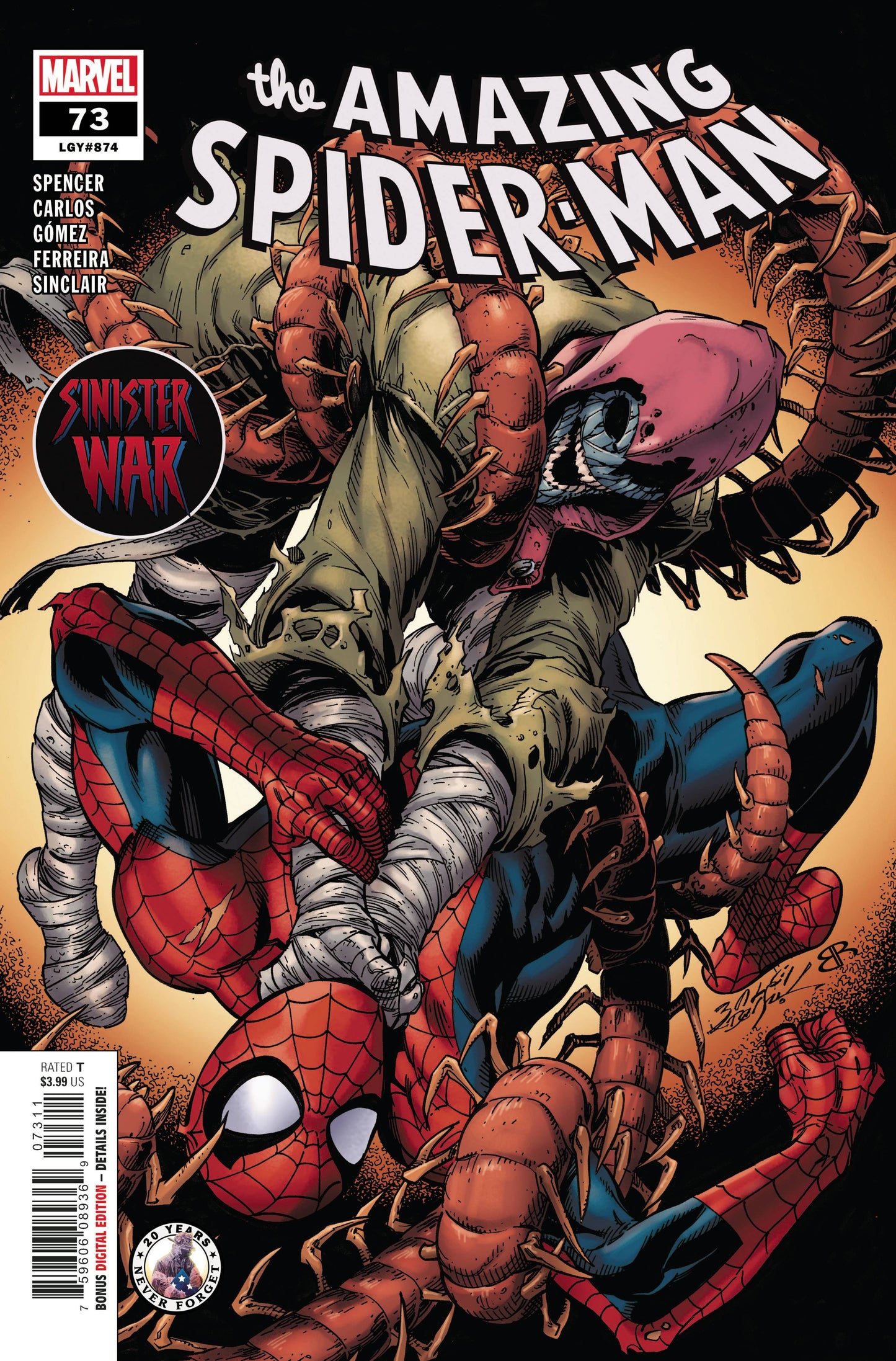 AMAZING SPIDER-MAN #73 SINWAR