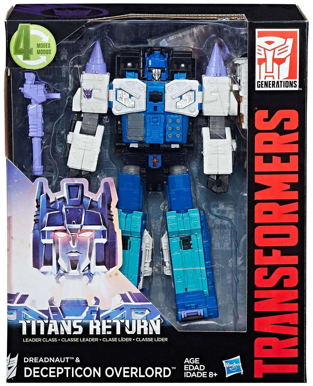 Transformers Generations Titans Return Dreadnaut & Decepticon Overlord Leader Action Figure