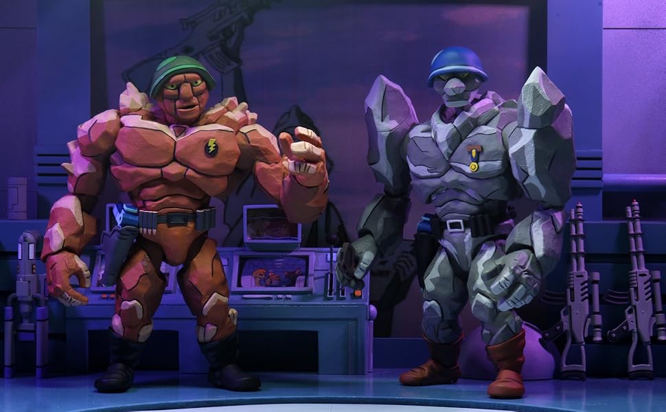 Teenage Mutant Ninja Turtles NECA Traag and Granitor