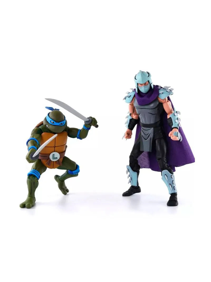 Teenage Mutant Ninja Turtles 6 Inch Action Figure 2-Pack Animated Series - Leonardo vs Shredder Exclusive