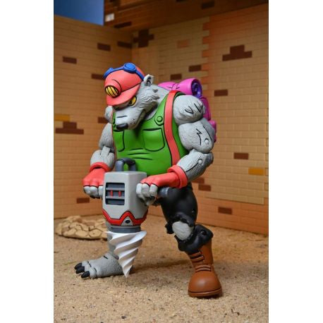 TEENAGE MUTANT NINJA TURTLES (CARTOON) - DIRTBAG AND GROUNDCHUCK 2-PACK ACTION FIGURE SET BY NECA