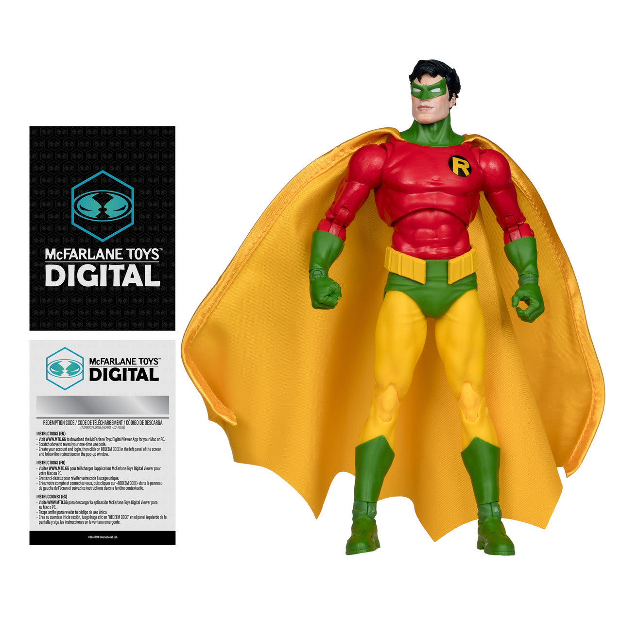 Robin of Earth 2 (Crisis on Infinite Earths) 7" Figure w/McFarlane Toys Digital Collectible
