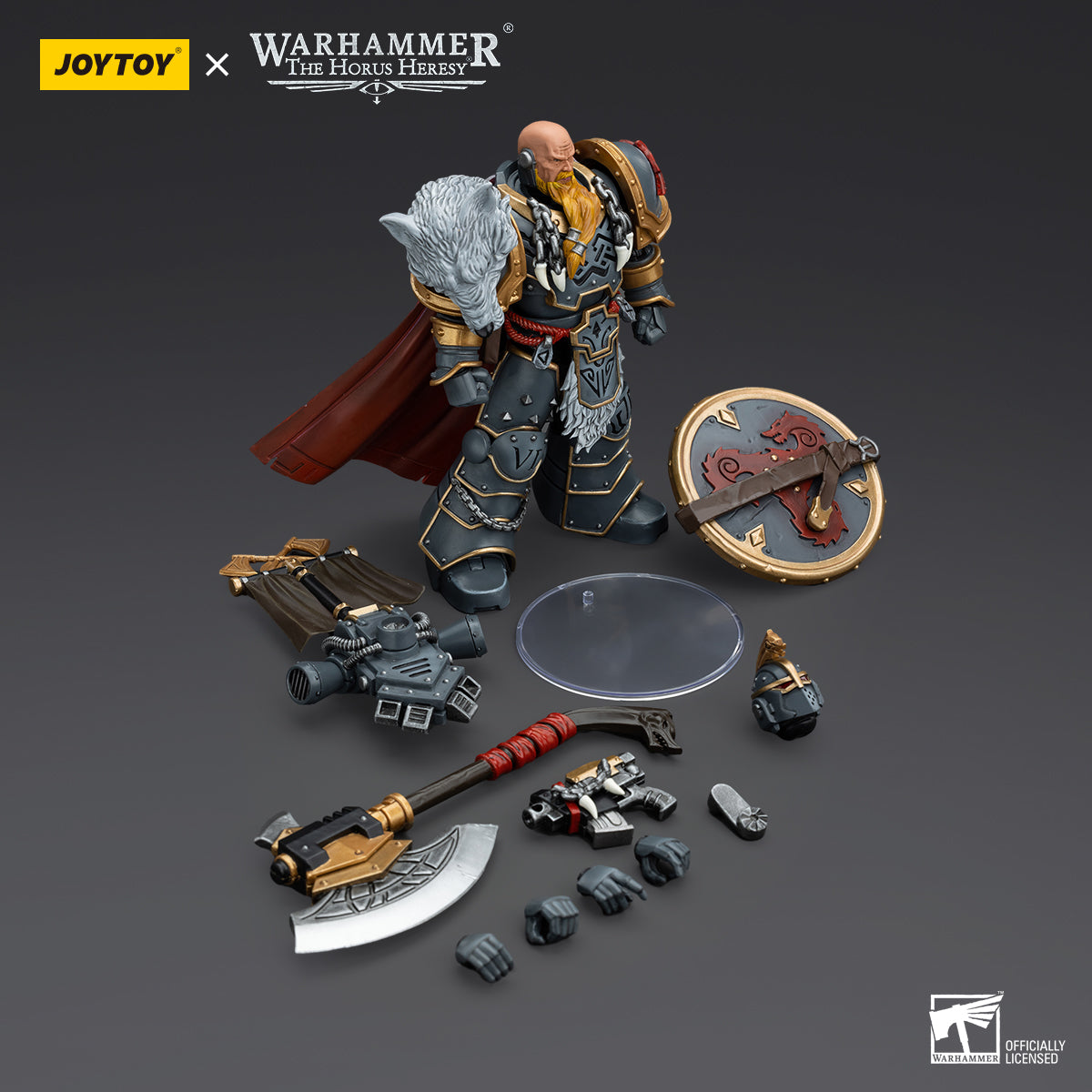 JOYTOY WH 40K SPACE WOLVES PRAETOR POWER AXE 1/18 AF