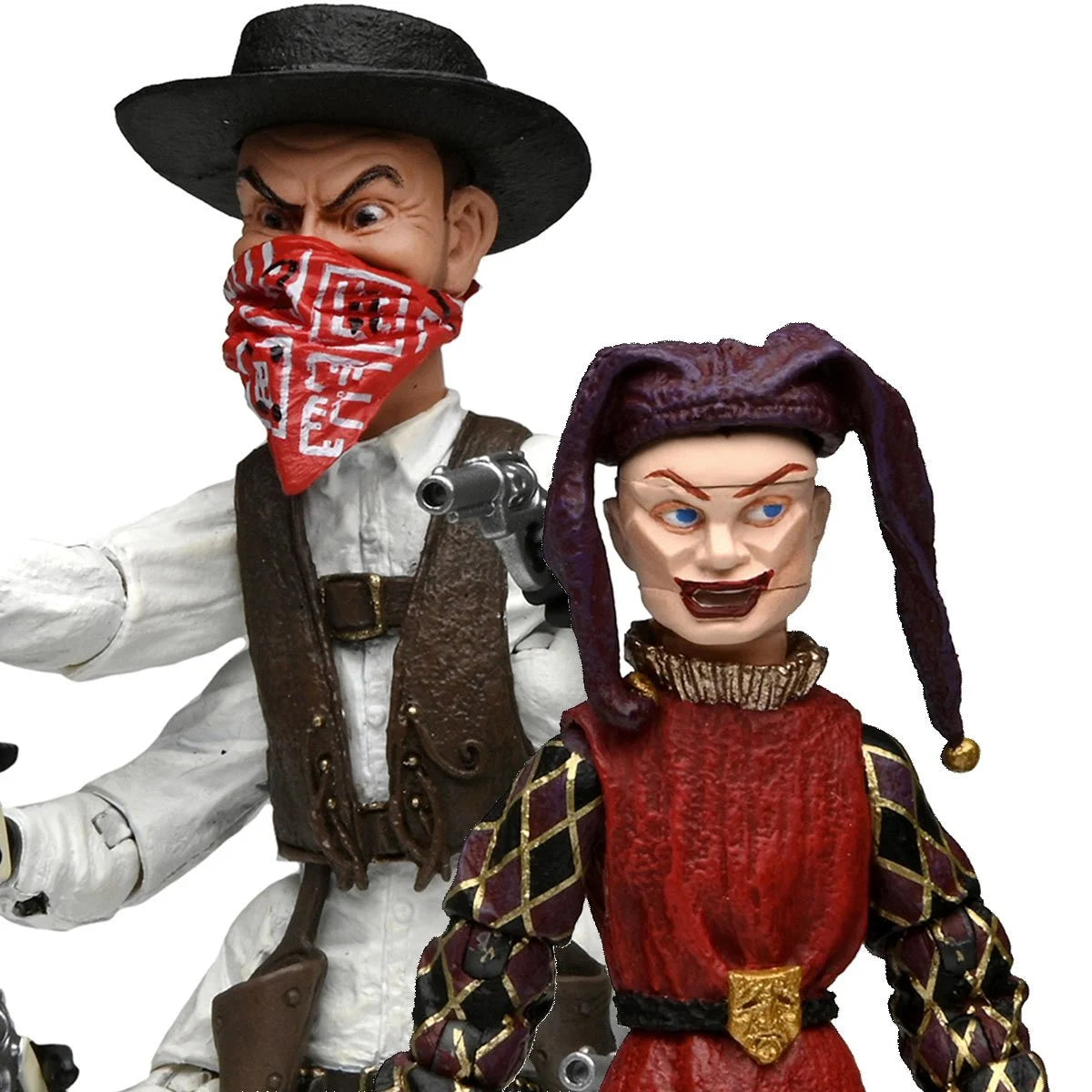 PUPPET MASTERS ULT SIX-SHOOTER & JESTER 2 PK 7IN AF