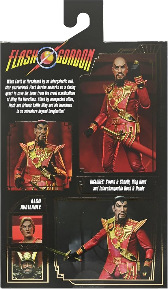 King Features Flash Gordon Ming Red Military 7in Action Figure