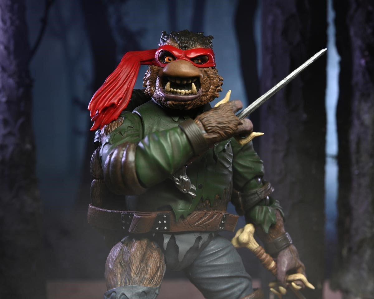 Teenage Mutant Ninja Turtles X Um Ult Raphael Wolfman 7in Action Figure