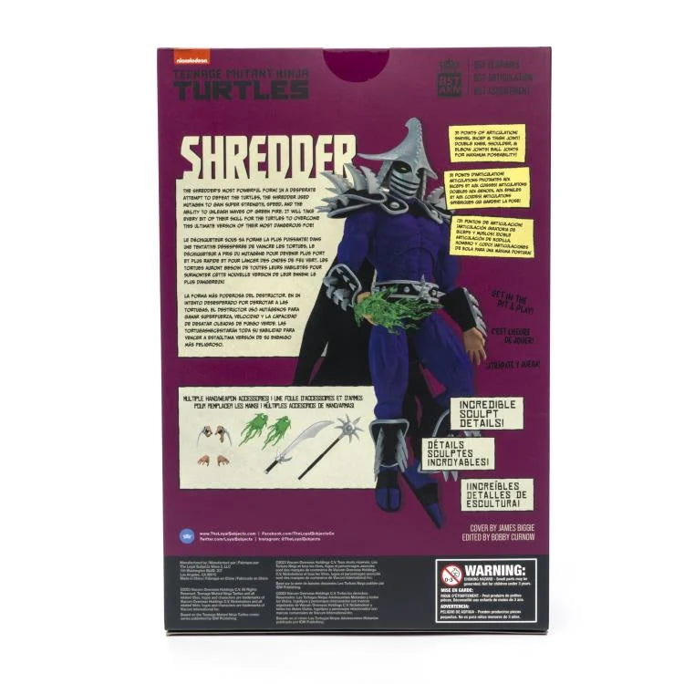 Teenage Mutant Ninja Turtles Bst Axn XL Super Shredder 8in Action Figure And Comic Set