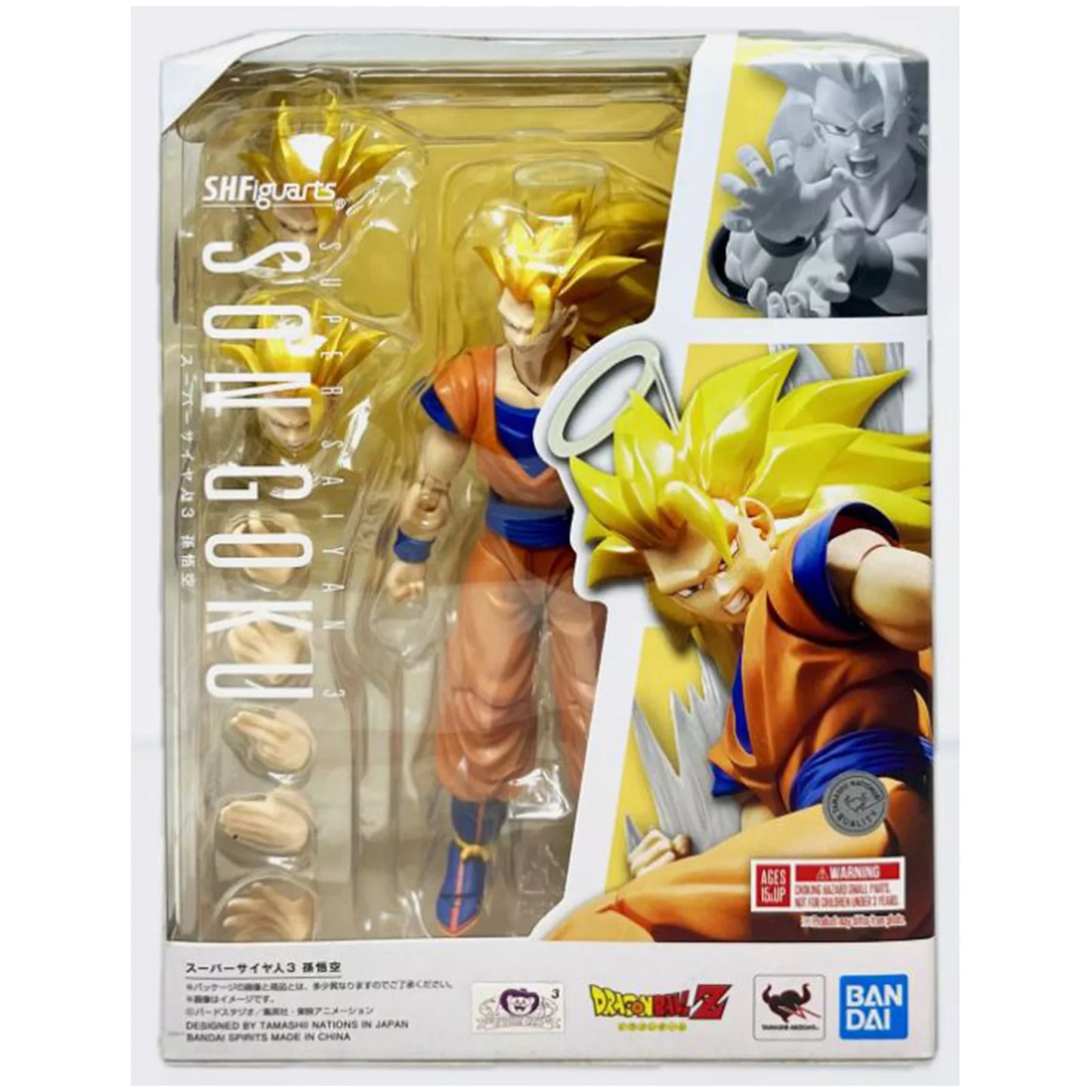 Dbz Super Saiyan 3 Goku S.H.Figuarts Action Figure (Reissue)