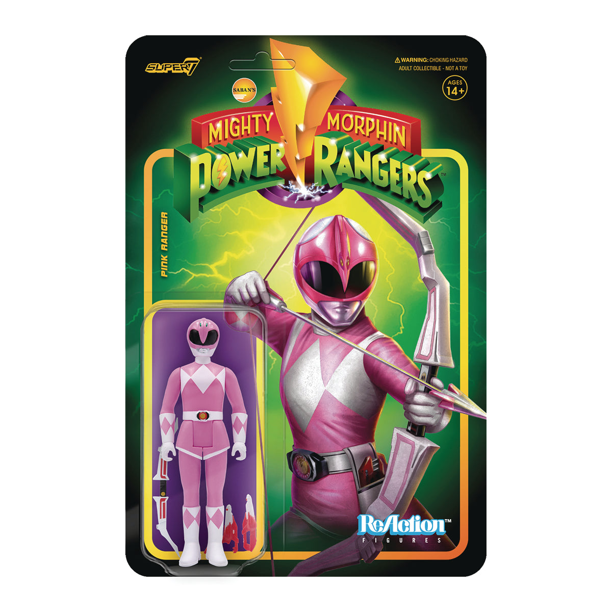 POWER RANGERS PINK RANGER REACTION FIG