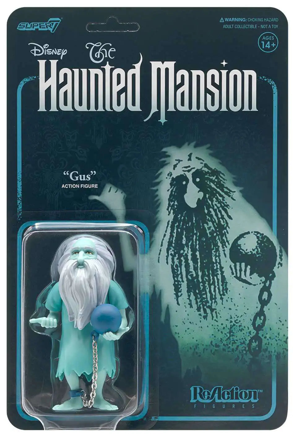 DISNEY HAUNTED MANSION GUS PRISONER GHOST REACTION FIGURE