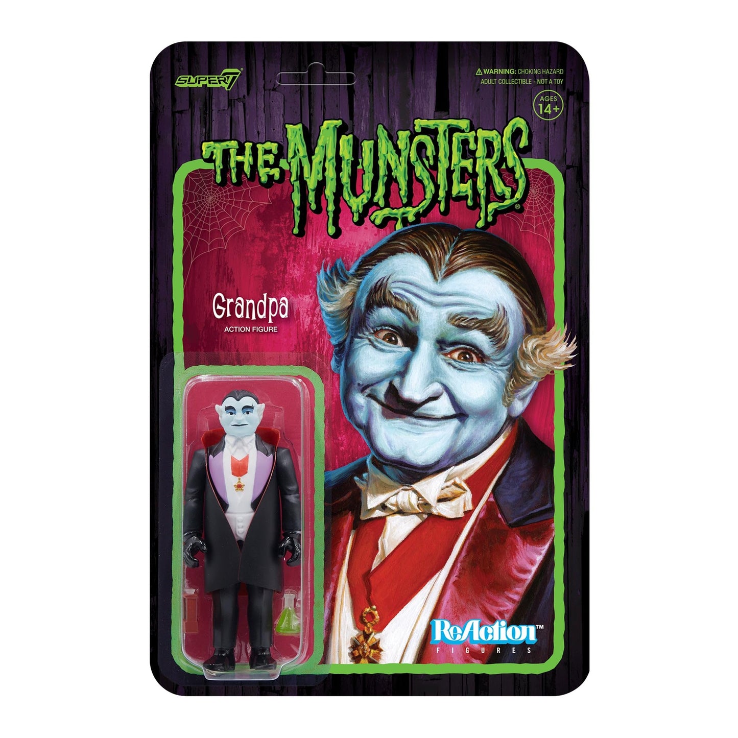 MUNSTERS GRANDPA W3 REACTION FIGURE