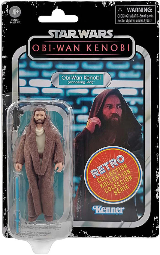 Hasbro Star Wars Retro 3 3/4 Obi Wan Kenobi Wandering Jedi action figure
